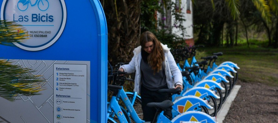 En Escobar empieza a funcionar “Las Bicis” el nuevo sistema público de bicicletas