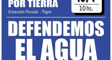 Movilización en Tigre en defensa del agua