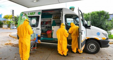 Clínica San Carlos: la Municipalidad de Escobar avanza con los hisopados al personal y la sanitización del edificio