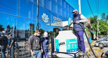 Escobar: la Municipalidad instala tanques de agua comunitarios para extremar las medidas de higiene