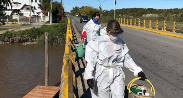 La Autoridad del Agua tomó muestras del arroyo Claro en Malvinas Argentinas y Tigre