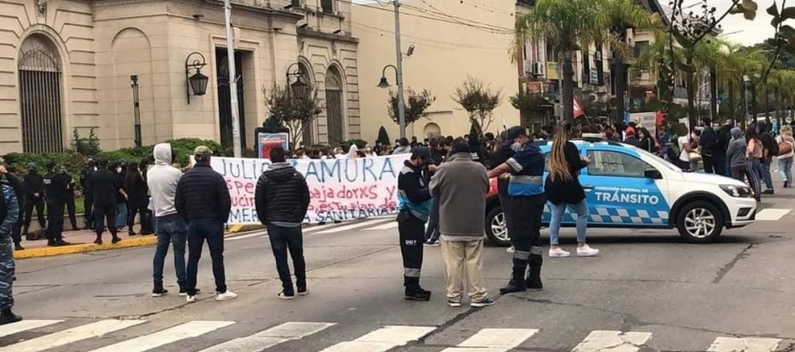 Coronavirus: en plena emergencia sanitaria trabajadores de Tigre se manifestaron por despidos