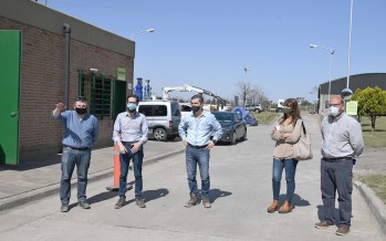 El ministro de Infraestructura visitó la Estación de Bombeo Nº 9 en San Fernando