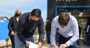 San Fernando presentó una cámara térmica en la estación de Virreyes y anunció un nuevo espacio público