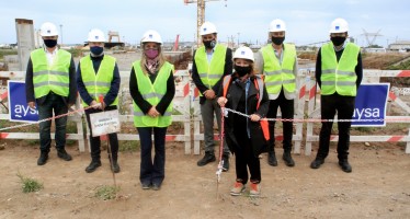 Galmarini, Cabandié y Sabbatella recorrieron el Sistema Riachuelo para evaluar el estado de las obras