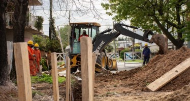 Tigre: Malena Galmarini supervisó la obra Red Secundaria Cloacal “El Talar Norte”