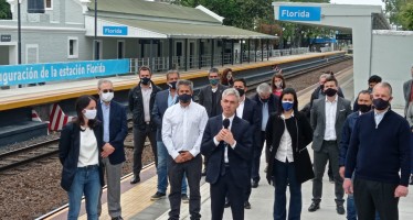 El ministro de Transporte de la Nación inauguró la renovada estación Florida, en Vicente López