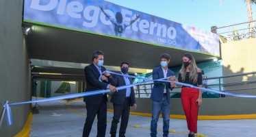 Juan Andreotti y Sergio Massa inauguraron el túnel Diego Armando Maradona en San Fernando