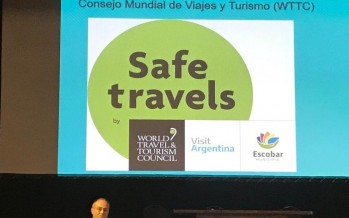 Escobar fue certificado con el sello mundial Safe Travels de turismo responsable y seguro