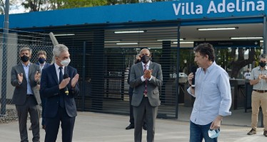 Meoni y Posse inauguraron las obras de la Estación Villa Adelina