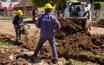 Obra de cloacas en El Talar del distrito de Tigre