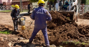 Obra de cloacas en El Talar del distrito de Tigre