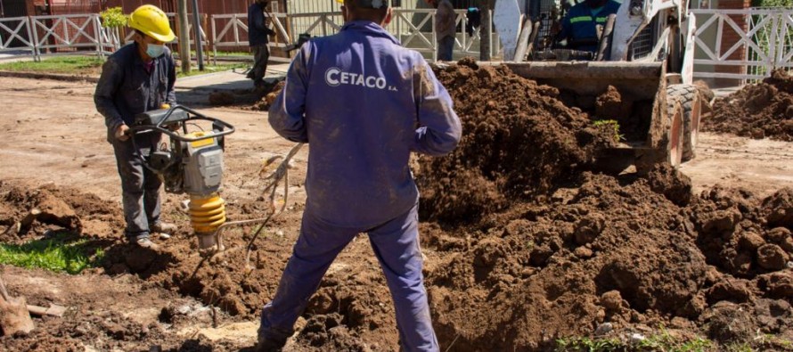 Obra de cloacas en El Talar del distrito de Tigre