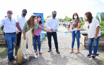 Escobar inauguró la segunda Huerta Agroecológica Municipal en Maquinista Savio