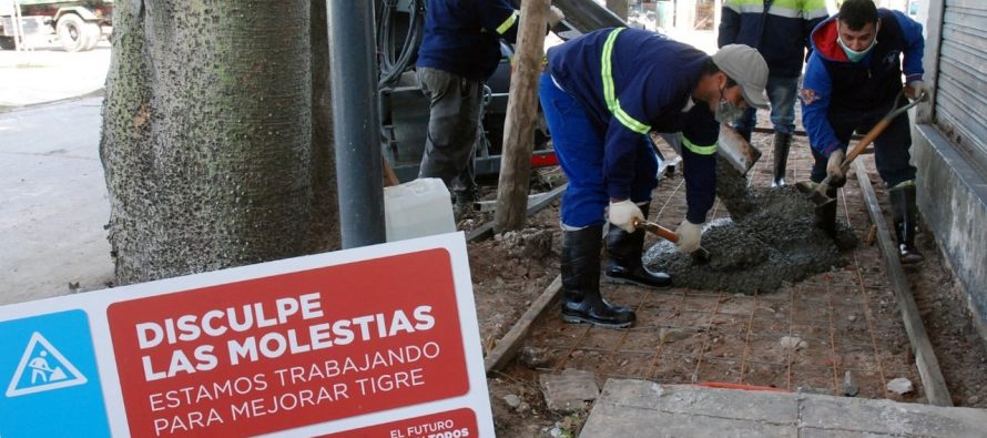 El Municipio de Tigre avanza con la construcción de veredas vecinales en Ricardo Rojas