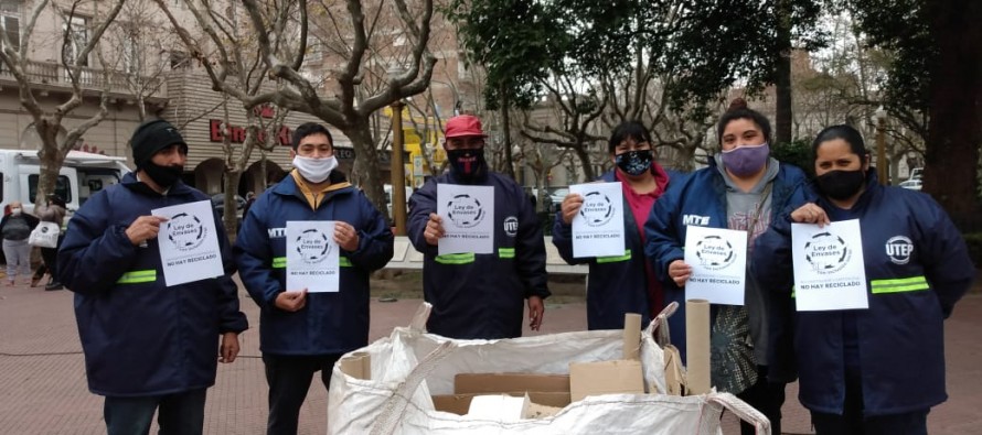 Ley de Envases con Inclusión Social: trabajadores se manifiestan en San Fernando