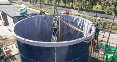 La construcción del primer biodigestor de Escobar entró en su última etapa