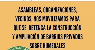 “Carpinchada en Nordelta” contra la ampliación de barrios privados sobre los humedales