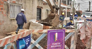 Avanza la obra para llevar agua potable al barrio La Ruedita en Boulogne