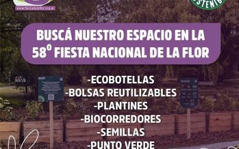 “Escobar Sostenible” tiene su stand en la Fiesta Nacional de la Flor