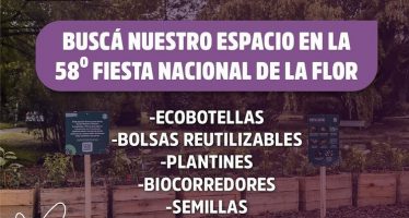 “Escobar Sostenible” tiene su stand en la Fiesta Nacional de la Flor