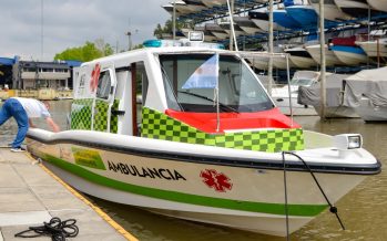 San Fernando: nueva lancha ambulancia para el sistema de salud municipal de Islas