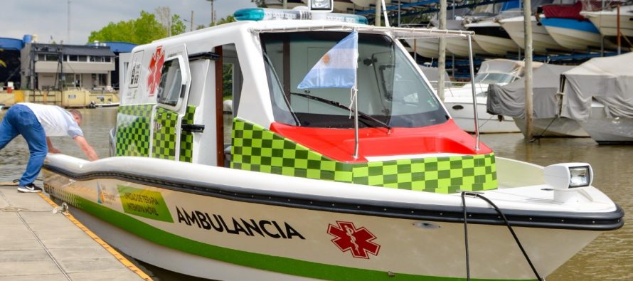 San Fernando: nueva lancha ambulancia para el sistema de salud municipal de Islas