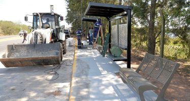 Tigre: construcción de nuevos refugios en paradas de colectivos y veredas comerciales