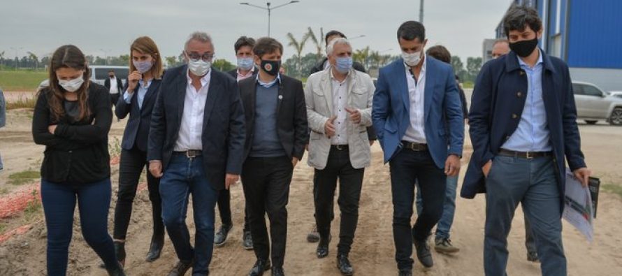 Tigre: Zamora y Kicillof recorrieron la ampliación del Parque Industrial y el Centro de Atención Primaria