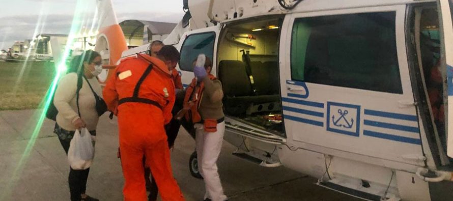 Isla Martín García: Prefectura evacuó en helicóptero a una mujer