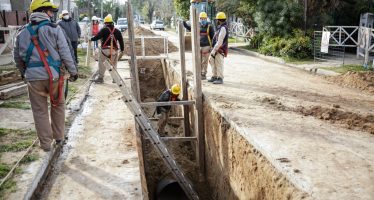 Detalle de obras de agua y cloacas que AySA realiza en la zona norte