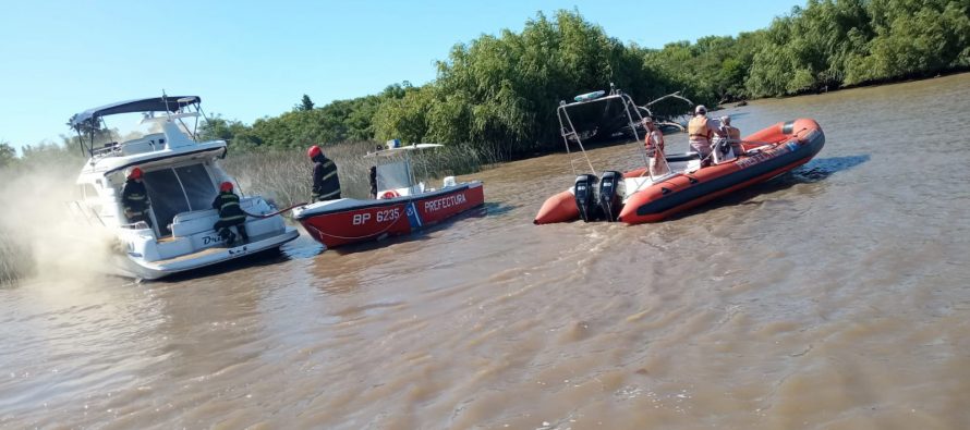 Delta del Paraná: Prefectura sofocó incendios en dos embarcaciones