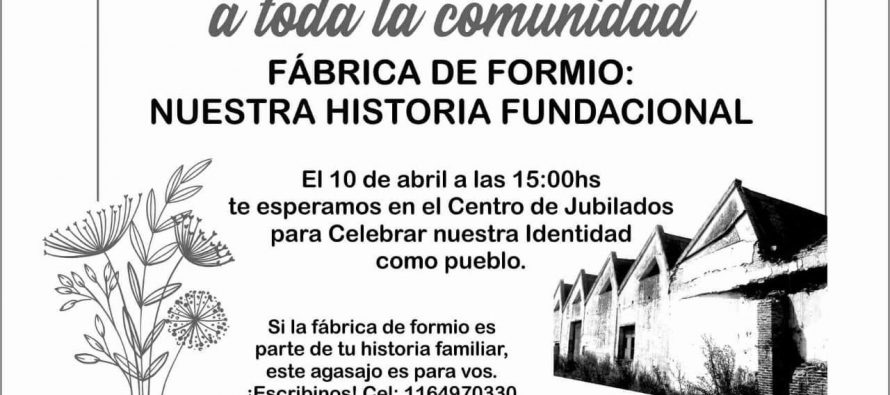 Vecinos de Dique Lujan convocan una “ronda de memoria” en defensa de la fábrica de formio