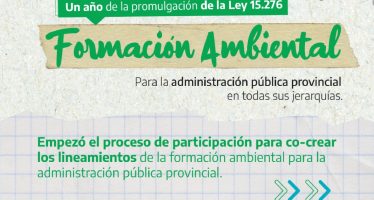 Provincia abrió la inscripción para la formación ambiental