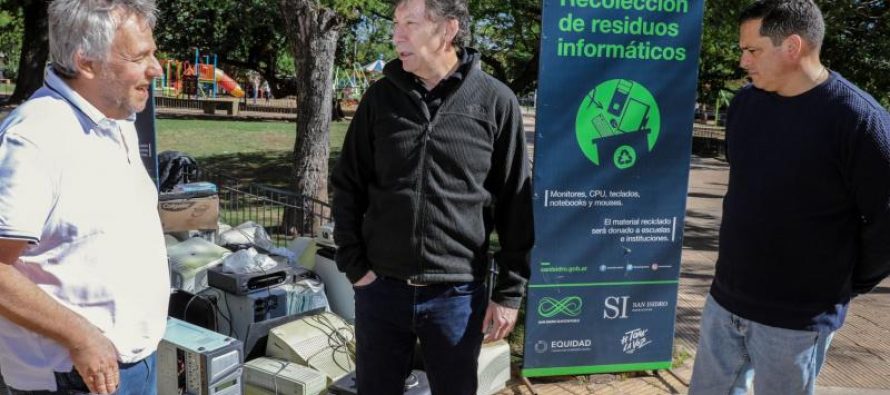 Se juntaron 900 kilos de residuos informáticos en San Isidro