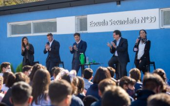 Kicillof encabezó la inauguración de la Escuela Secundaria N°39 en Pilar