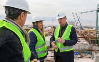 El vicepresidente del Banco Mundial visitó la megaobra Sistema Riachuelo junto a Malena Galmarini