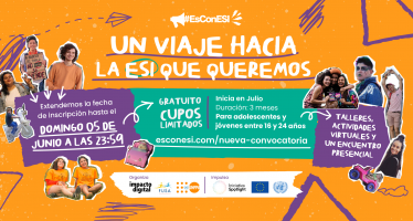 Mañana cierra convocatoria para jóvenes de 16 a 24 años para participar de un proyecto sobre ESI