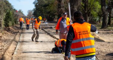 Comenzaron las obras del nuevo espacio público en los terrenos cedidos por el Jockey Club