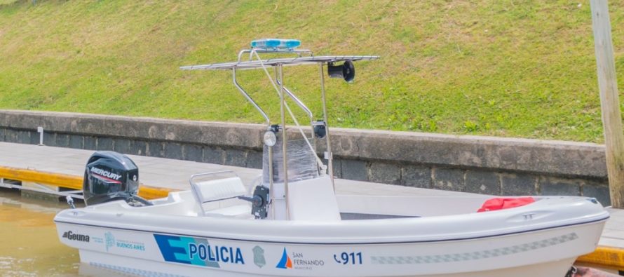 Nueva lancha para la Policía en el Delta sanfernandino