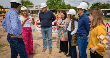 Financiadas por el BID y ejecutadas por AySA, avanzan las obras de cloacas en Benavidez