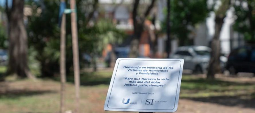 San Isidro: árboles en homenaje a las víctimas de homicidios y femicidios