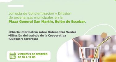 Día Mundial Sin Sorbetes Plásticos: jornada de concientización y difusión en Escobar