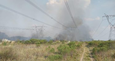 Pilar: se controló el incendio que provocó corte masivo de electricidad