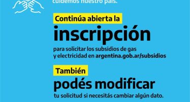 Continúa abierto el registro para obtener el subsidio de luz y gas