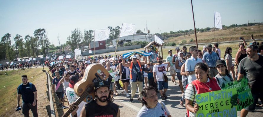 San Martín: marcha para que se declare Reserva Ecológica al terreno de Buen Ayre y Río Reconquista