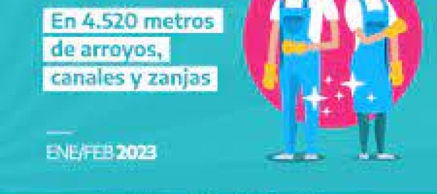 Se limpiaron 4.520 metros de arroyos, canales y zanjas de Tigre y Vicente López