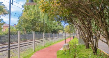 San Fernando sumó un nuevo paseo aeróbico a la vera del Tren de la Costa