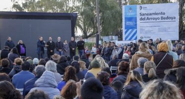 Se inauguró la primera etapa de la obra de saneamiento del Arroyo Bedoya en Escobar