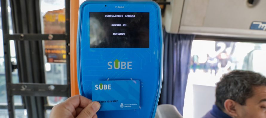 Tarjeta SUBE: se realizó una prueba piloto para acreditar las cargas virtuales dentro de los colectivos